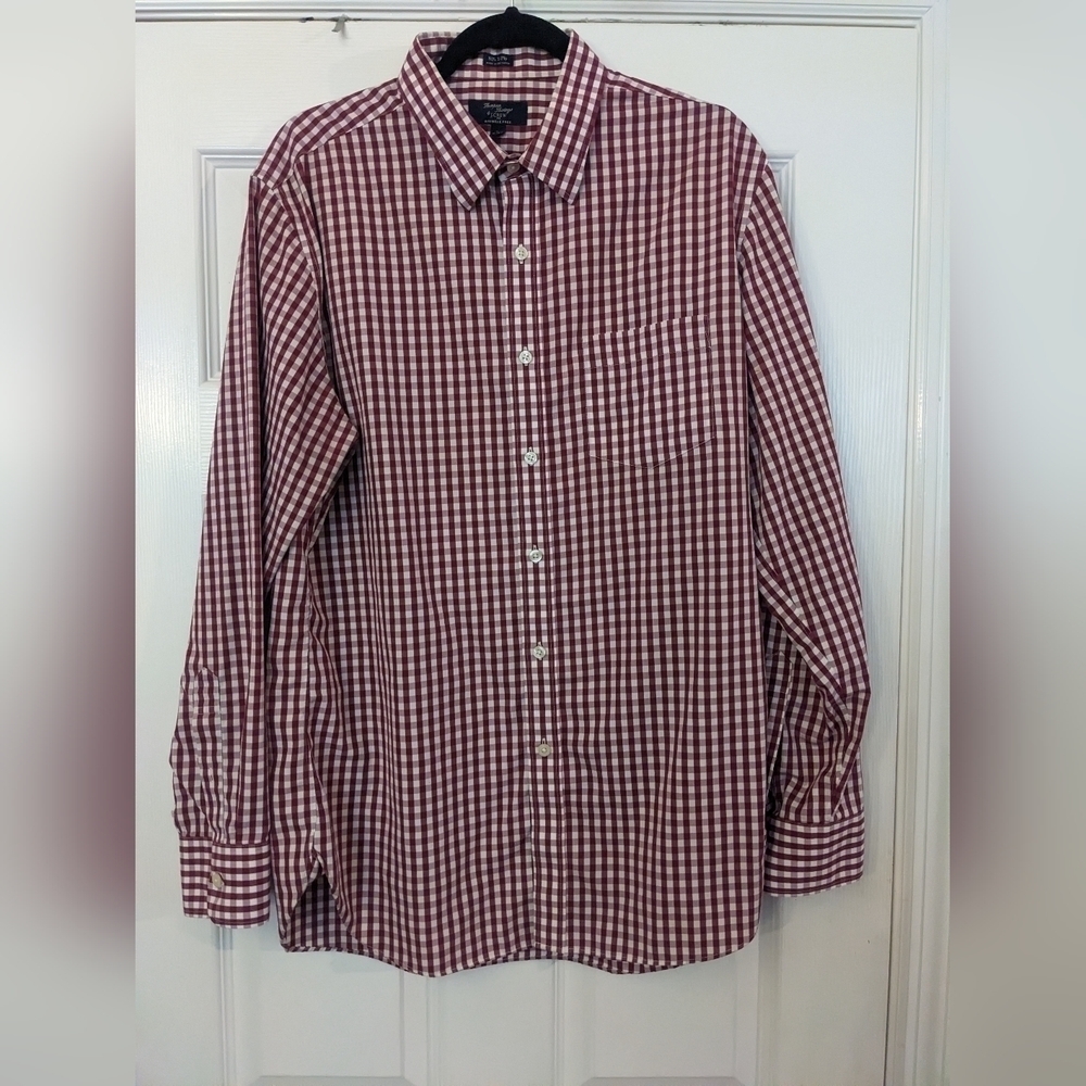 Men's J.CREW FACTORY Wrinkle Free Long Sleeve Button Down Shirt